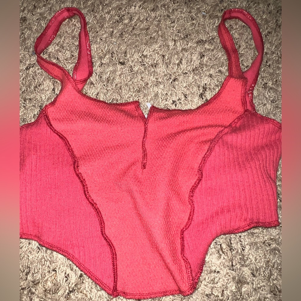 Cute Urban Outfitters red crop top